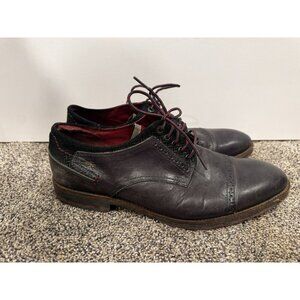 Fluchos Men’s Oxford Derby Shoes Blue Red Size 43